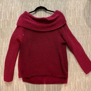 Express Knit Sweater - Wine